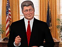A realistic rendition of Bill Clinton has been animated  with motion-capture by Protozoa for a spoof on MTV,  proof that anyone can be digitally 