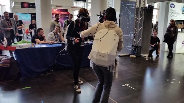 Trying out the latest VR equipment at FMX