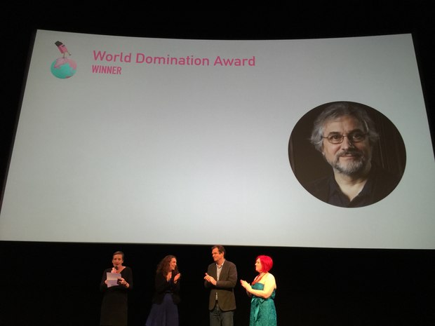 Micheal Dudok de Wit, winner of the World Domination Award