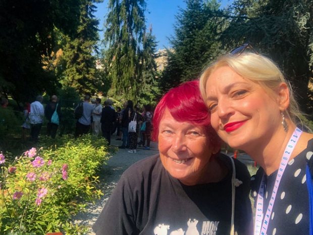 Paola Orlic and me at the Botanical Garden (Photo Paola Orlic)