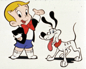 Richie Rich has a resurgence on SpunkyTown.com, but will he be speaking French in the not so distant future too? © & TM 1996 Harvey Comics Inc., A Harvey Entertainment Co.
