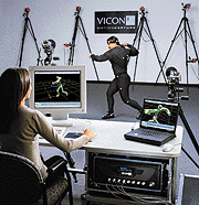 The Vicon 8 system in action. © Vicon Motion Systems.