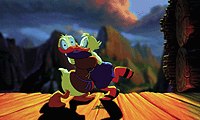 Donald Duck walks like Noah in