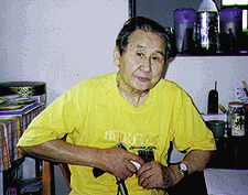 At his home, Tadahito Mochinaga, age 78.