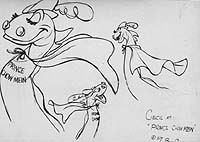 A model sheet for Cecil as Prince Chow Mein.