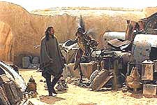 CGI-created Watto shows Qui-Gon Jinn his wares in Star Wars Episode 1: The Phantom Menace. Courtesy of and © Lucasfilm Ltd