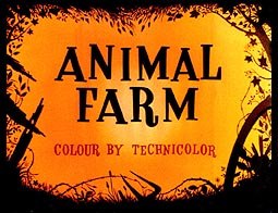 SIIARA's restored title card for Halas and Batchelor's Animal Farm, Britain's first-ever animated feature released in 1954. Photo courtesy of SIIARA.