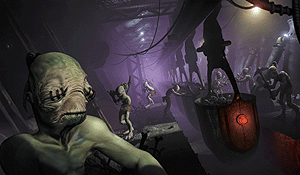 While Oddworld, a top game producer, uses 3D Studio Max for real-time game play, Maya is used for their games' cinematics. © Oddworld.