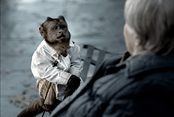 Softimage is Quiet Man's tool of choice and was used in this Conseco Insurance ad where a monkey talks. Courtesy of Quiet Man.
