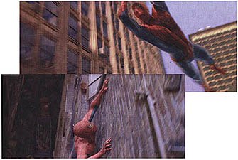 There was a lot of trial and error before Spider-Man's movements were perfected. The animators were inspired by felines, insects and Tarzan.