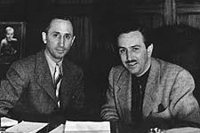Walt Disney (right), with brother Roy in the early 1940s, has been the object of speculation and false accusations through the years. © Disney Enterprises, Inc.