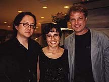 Left to right: Mark Dippe, director of the live-action feature Spawn; Carolina Lopez Cabrillo, animation supervisor for the Sitges festival; and Bill Plympton. Photo courtesy of and © Bill Plympton.