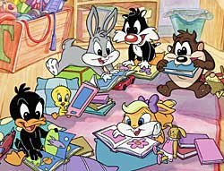 Warner Bros. tries turning back the clock in Baby Looney Tunes. © Warner Bros. Animation.