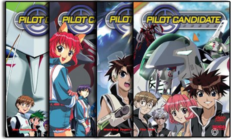 Pilot Candidate, Volumes 1-4. © Yukiru Sugisaki·WANI BOOKS/Bandai Visual·TCFG Committee. English adaptation © Bandai Visual. All rights reserved.
