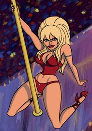 Stripperella isnt your daddys innocent Supergirl here. © Spike TV.
