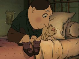 Making a dialogue-free movie like The Triplets of Belleville was a liberating experience for Chomet.