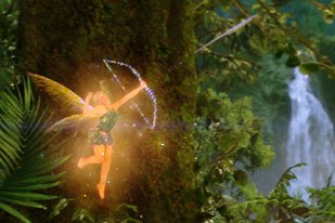ILM needed to develop new software to seamlessly integrate Tinker Bell into the film. Credit: Industrial Light & Magic.