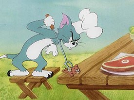 Deitchs last job, Tom & Jerry, was harder in comparison because it was mostly pantomime. Popeye and Krazy Kat had lots of dialogue and sound effects.