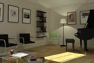 Discreets 3ds max software allows design firms and clients to save time because different design options can be presented quickly.
