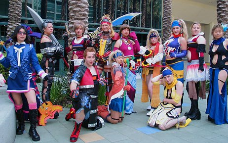 Cosplay was an organized, scheduled affair this year. Fans mobbed the designated cosplay areas where they could pose for photographers.
