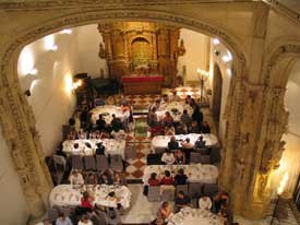 The peripatetic Cartoon Forum landed in Santiago de Compostela, Spain, this year. Participants are warmly greeted at the beautifully appointed welcome dinner inside a medieval building. All Forum images © 2004 Cartoon.