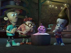 Nickelodeon demonstrated deep convergence with the online game Attack of the Twonkies, based on an episode of the networks series Jimmy Neutron. Courtesy of Nickelodeon.