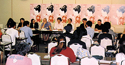 A press conference conducted during the festival.