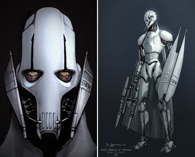 In early artwork, Grievous looks a lot more droid-like. Fagin as well as Nosferatu were early influences. In the end, sequence supervisor Glenn McIntosh kept referring to the six-armed Kali in The Golden Voyage of Sinbad.
