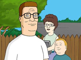 Phil Roman, who produced the animation on The King of the Hill (above), has projects aimed at the Christian and Latino marketplaces with his current production company, Phil Roman Ent.  © 2001 FOX Broadcasting.