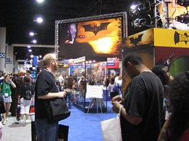 Comic-Con draws more fans and celebs like, on left, Brian Posehn (Just Shoot Me!, The Devils Rejects) who enjoy collecting.