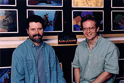 Mark Dindal with producer Randy Fullmer. Photo courtesy of Disney Enterprises, Inc. All rights reserved.