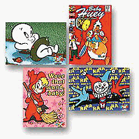 Baby Huey, Wendy, Casper and the famous Harvey logo on magnets. © Harvey Entertainment.