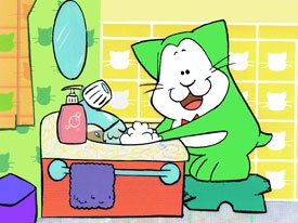 Crawfords Corner is a series of five-minute educational shorts that are now running in overseas outlets like Discovery UK and Israel, and features Crawford the Cat. © Perennial Pictures.