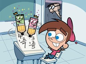 With the pre-school centric Wubbzy!, Boyle is striving to attract his young viewers parents to watch too. He references Fairly OddParents (above), another show he worked on, as a series with adult sensibilities. Courtesy of Nickel