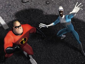 CGI humans are outnumbered by their furry counterparts. The Incredibles runs counter to Hollywood's animal pack. © 2004 Disney Enterprises Inc./Pixar Animation Studios. All rights reserved.