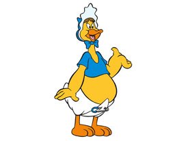 Animator Marty Taras contributed the dopey star Baby Huey, who is best described as the Incredible Hulk among his fellow ducks.