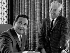 It is unlikely that Bill Hanna (right) and Joe Barbera were interested in impeding the repeal of segregation. They were careful throughout the 1960s to integrate black characters into their cartoons. Courtesy of Warner Bros. Animation.