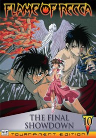 The true heir of Hokage ninja clan is decided in The Flame of Recca Vol. 10 The Final Showdown, concluding the series once and for all.