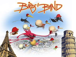 Toposodo took its project Birds Band to previous partner Ellipsanime and they developed it together, with RAI's blessing and contributions. © 2007 -Ellipsanime/Toposodo/RAI-Fiction.