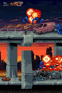 Contra 4 is the kind of game that will make you a man. What could be manlier than blasting flying aliens, while hanging onto a small handle on a rocket as it hurls you through the sky?