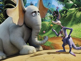 The interaction between characters and effects in Horton is planned during the early stages of production. Temporary animation sof a character or prop help develop the work flow and the look for the effect.