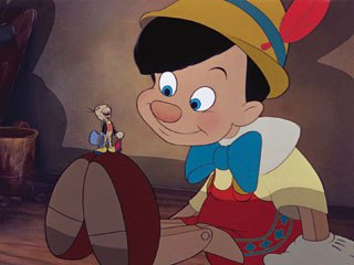 Multiplane camera effects used in 1940's Pinocchio were revived with the CAPS system that Kimball helped design. © Disney Enterprises, Inc. All rights reserved.
