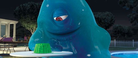 B.O.B. took a year of development, and ended up as a hybrid character rig with blobby effects. Here, he charms the pants off some Jell-O.