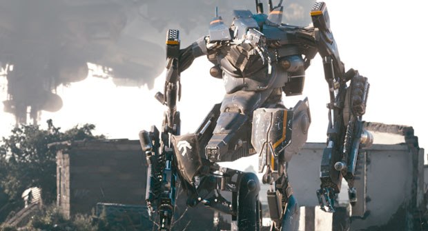 modo was invaluable in the modeling of the exo-suit, while, in the background, Weta Digital's work on the mothership included modeling and dirt sim challenges.