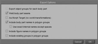 [Figure 4-15] Export Options dialog box