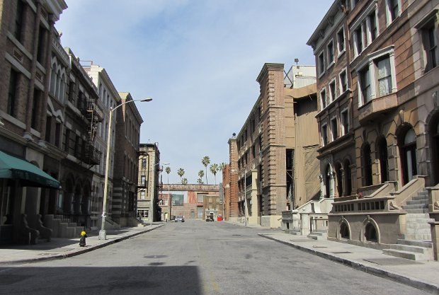 Our tour continued onto the backlot. One of many ambiguously "east coast" city backdrops you've seen, but couldn't place precisely, on hundreds of films, TV shows and commercials.
