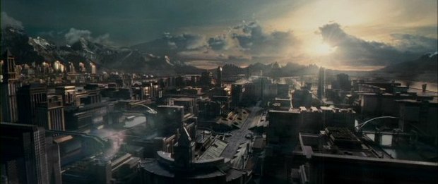 The cityscapes of the Panem Capitol were done by Rising Sun and Rhythm & Hues.