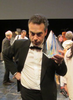 Serge Bromberg holding the Crystal