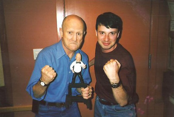 Eric Fogel and iconic boxing referee Mills Lane.
