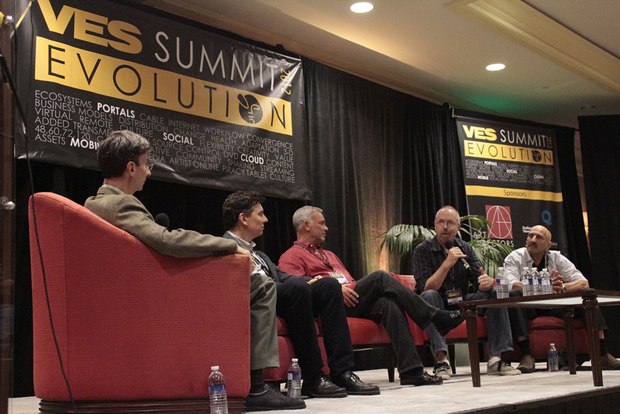 Bill Desowitz moderated a panel “Is Television VFX the Future of Feature Film VFX?”